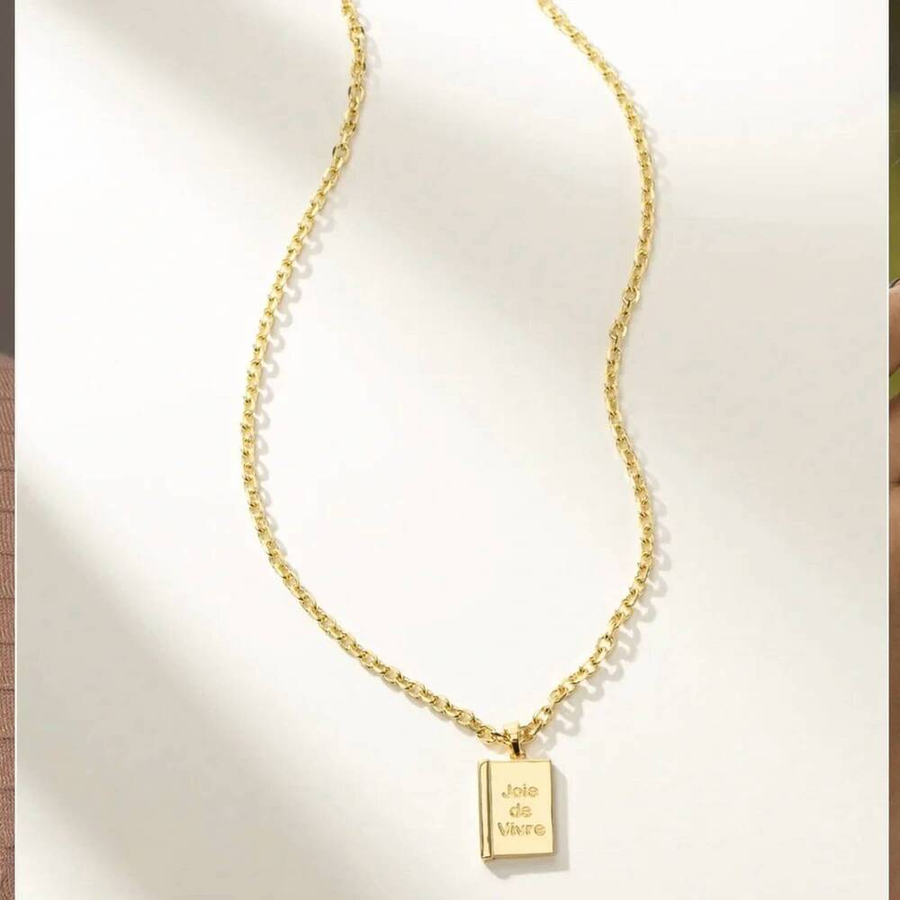 NEW UNCOMMON JAMES joyous pendant necklace in gold